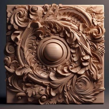 Patterns and decorations stl material 1 3d model